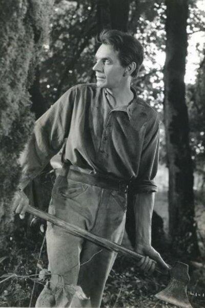 A young Abe Lincoln (Raymond Massey), in “Abe Lincoln in Illinois." (RKO Radio Pictures)
