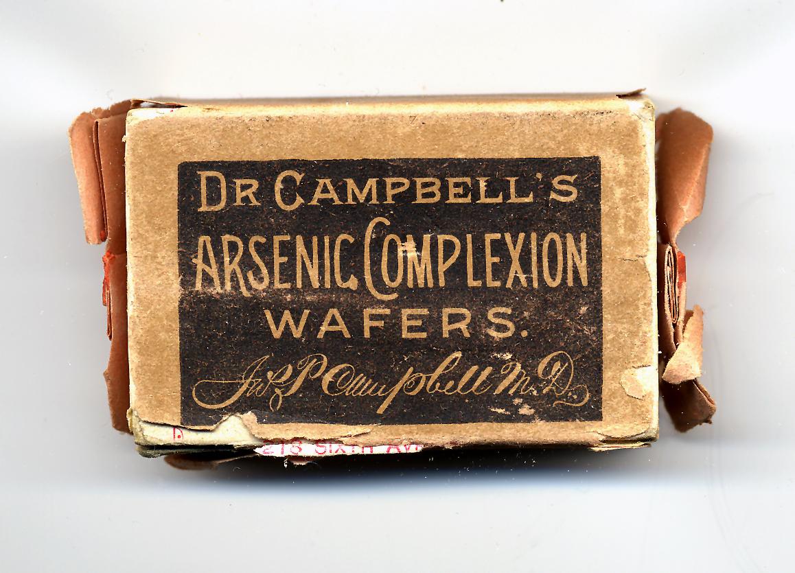 Dr. Campbell's Arsenic Complexion Wafers, circa 1890s. (National Museum of American History, Smithsonian Institution)