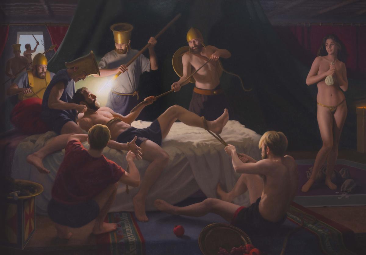 "The Folly of Samson," 2005, by Stephen Gjertson. Oil on canvas; 46 inches by 66 inches. Gift of the Gjertson Family Trust, Maryhill Museum of Art, Washington. (Maryhill Museum of Art)