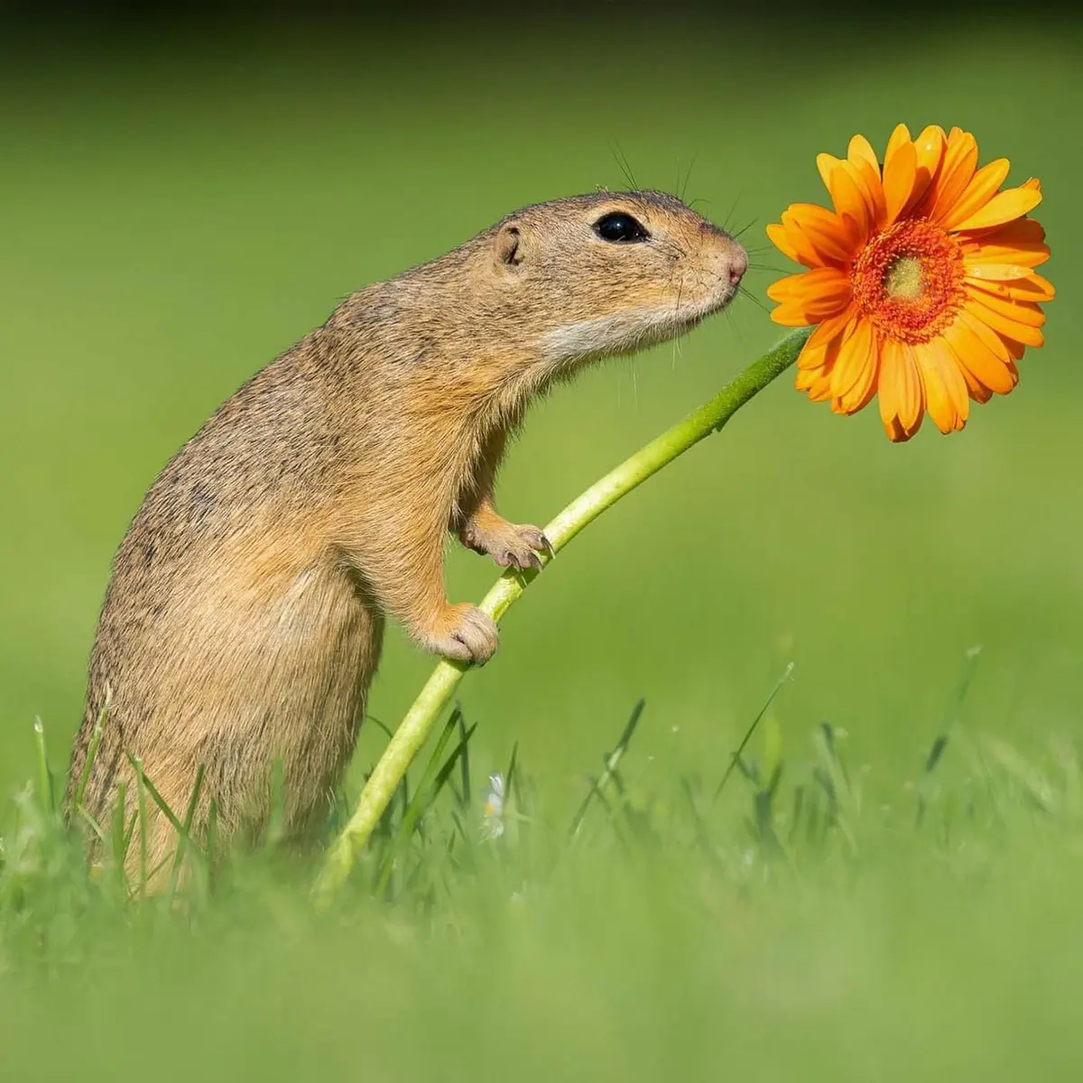 Van Duijn’s photos of flower-sniffing squirrels on the outskirts of Vienna went viral and garnered attention from news outlets as far away as New York. (Courtesy of Dick van Duijn)