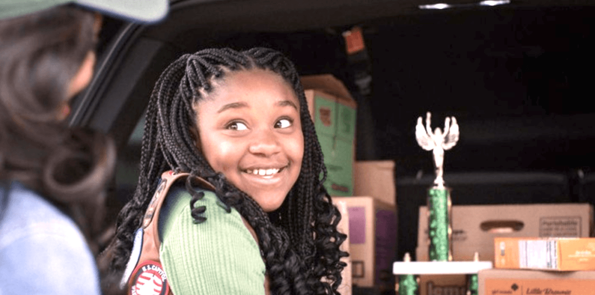 Nikki B. finally wins a trophy for outstanding cookie sales in "Cookie Queens." (Roadside Attractions)
