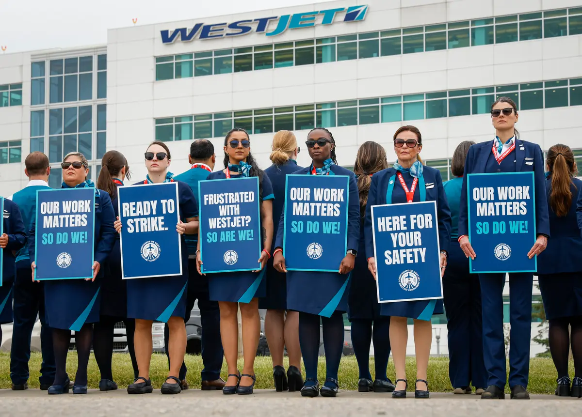 Deadline Nears on WestJet Flight Attendants Strike Threat