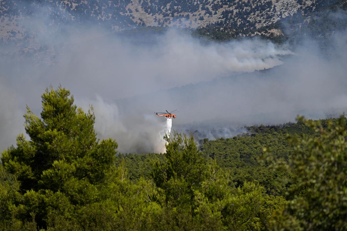 2 Killed When Firefighting Helicopters Collide Near Athens as Europe’s Wildfire Emergency Rages