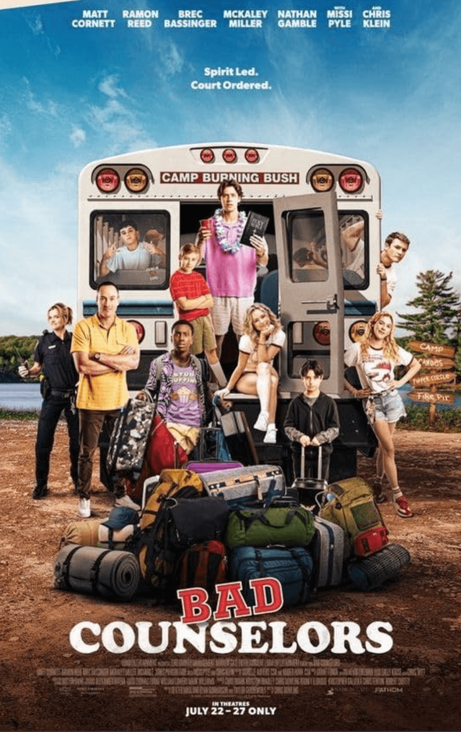 Promotional poster for "Bad Counselors." (Zero Gravity Management/Narrow Gate Entertainment) <span style="color: #ff0000;"> </span>
