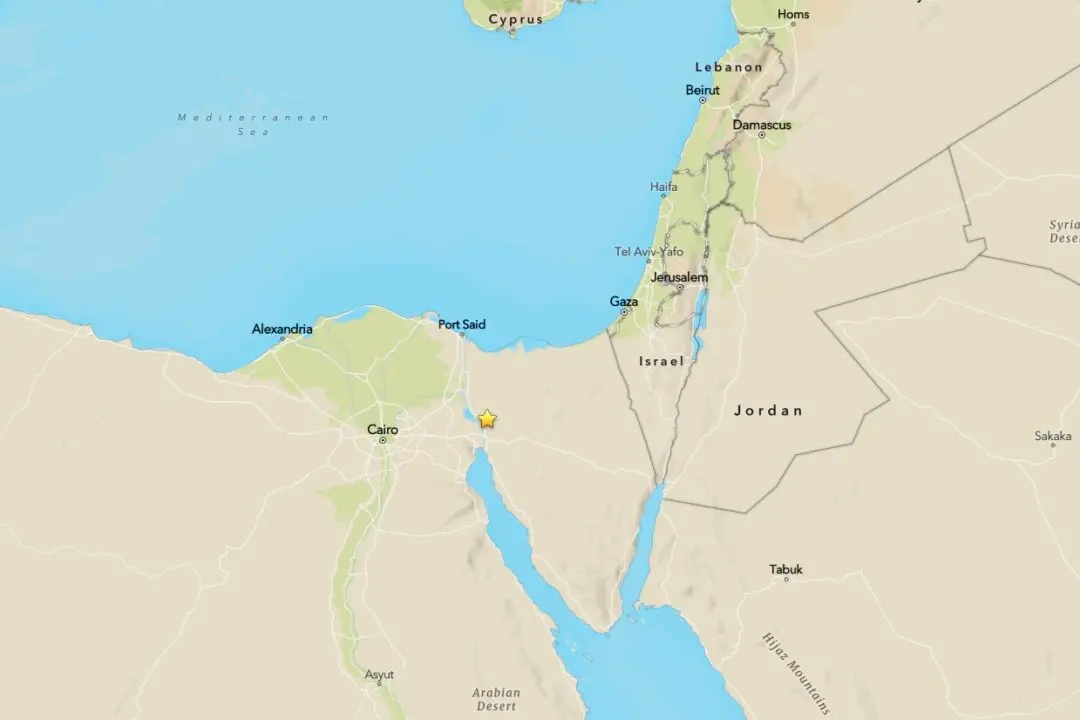 5.6-Magnitude Earthquake Strikes North of Egypt’s Suez, No Damage Reported
