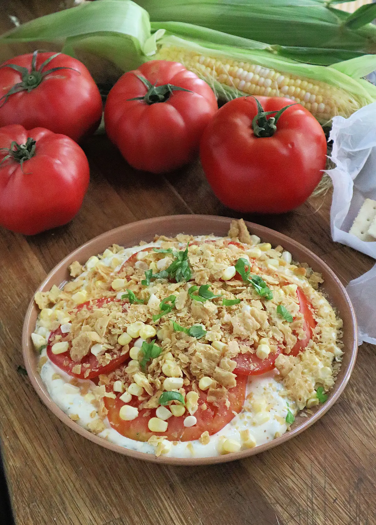 Tomato cracker salad is a deconstructed version of a tomato sandwich. (Gretchen McKay/Pittsburgh Post-Gazette/TNS)