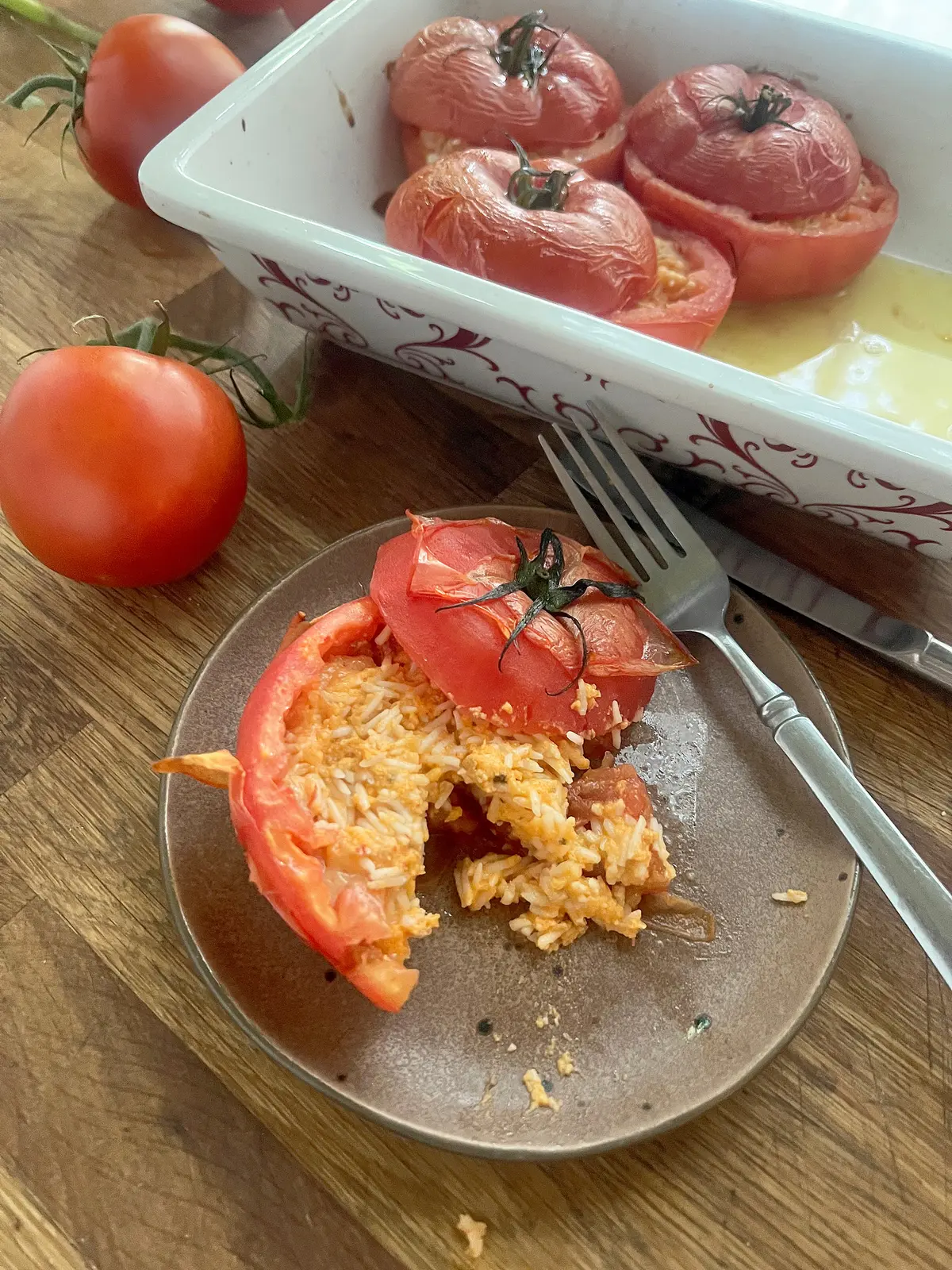 Tomatoes stuffed with rice is a classic Mediterranean dish that's perfect for summer. (Gretchen McKay/Pittsburgh Post-Gazette/TNS)