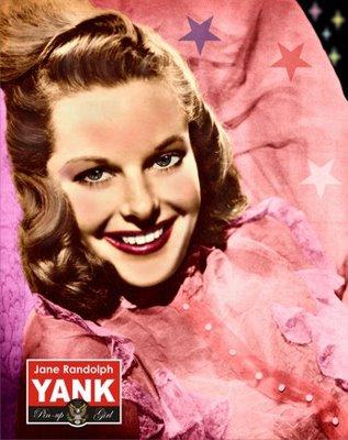 Pin-up photo of Jane Randolph for the June 17, 1942 issue of Yank, the Army Weekly, a weekly U.S. Army magazine fully staffed by enlisted men. (Public Domain)