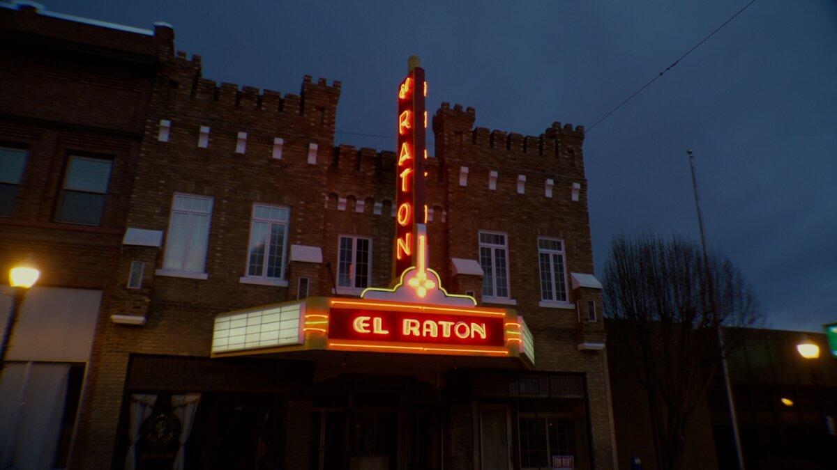 The El Raton theater in Raton, N.M., in "Last Picture Shows." (Foghorn Features)