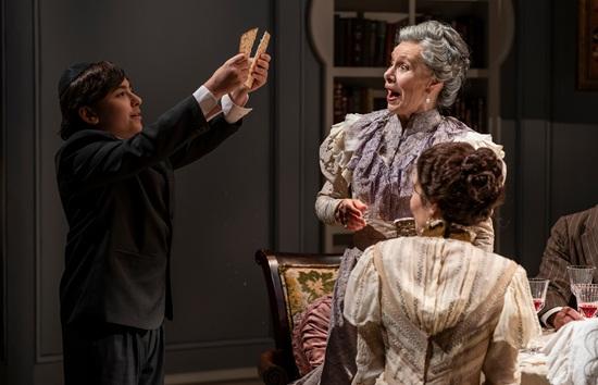 Sebastian Rus (Pauli) and Barbara Robertson (Emilia) bring intensity to Tom Stoppard's haunting chronicle of family and survival. (Michael Brosilow)