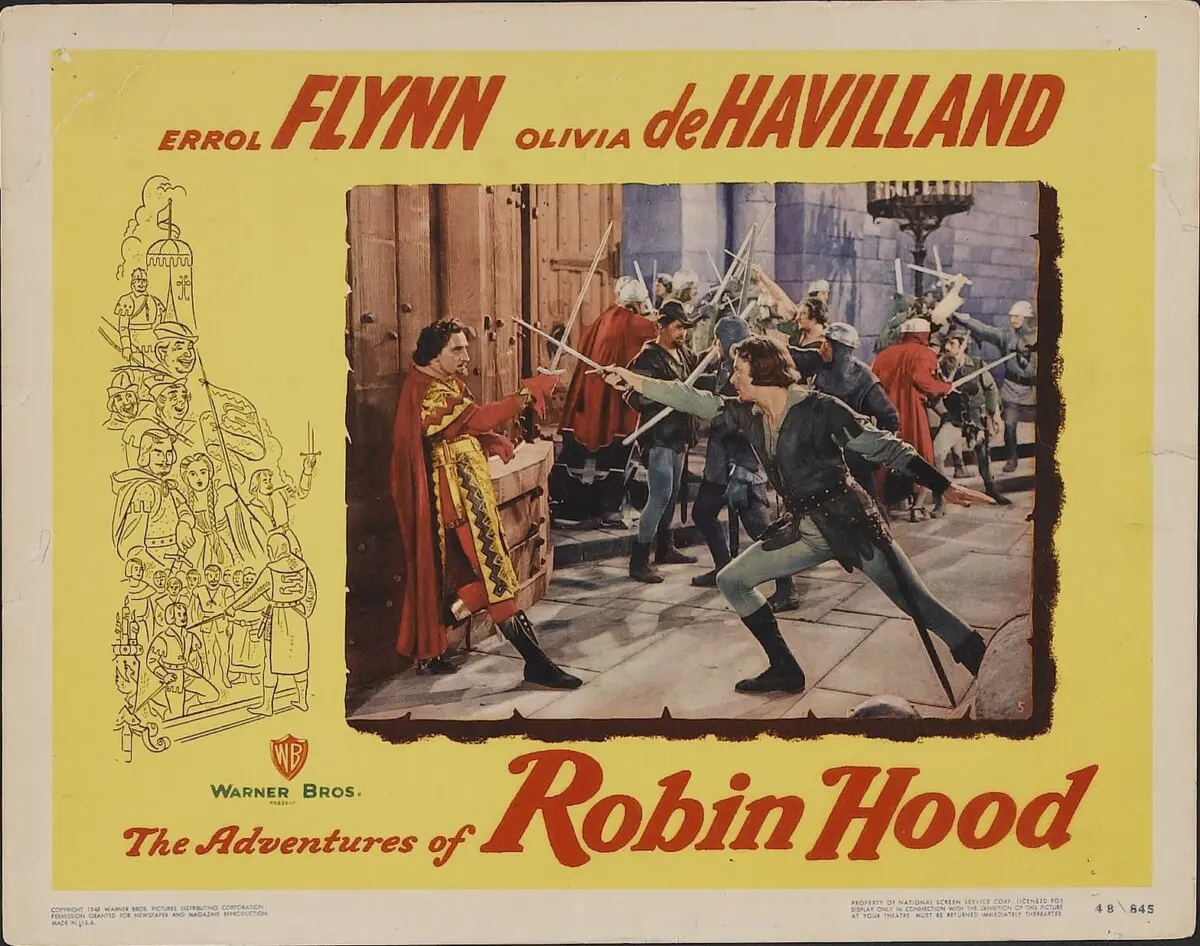 Lobby card for "The Adventures of Robin Hood." (Warner Bros. Pictures)