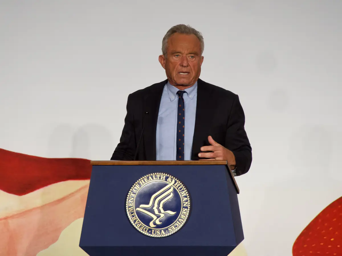 Health Secretary Robert F. Kennedy Jr. at the Hubert Humphrey building in Washington on Aug. 10, 2026. (Travis Gillmore/The Epoch Times)