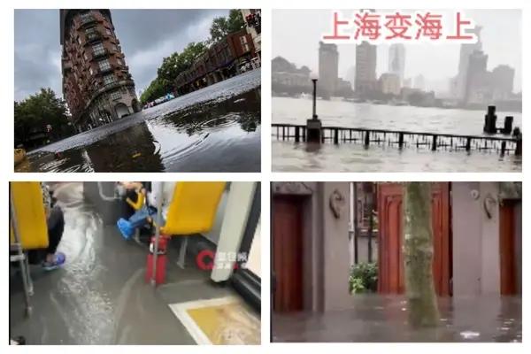 Shanghai Hit by Heaviest Rainfall in 150 Years as Typhoon Dolphin Batters Eastern China