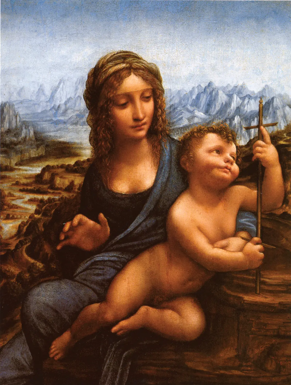 "Madonna of the Yarnwinder (The Lansdowne Madonna),” circa 1501, by Leonardo da Vinci. Oil transferred from walnut panel; 19 1/2 inches by 14 5/8 inches. Metropolitan Museum of Art, New York City. (Public Domain)
