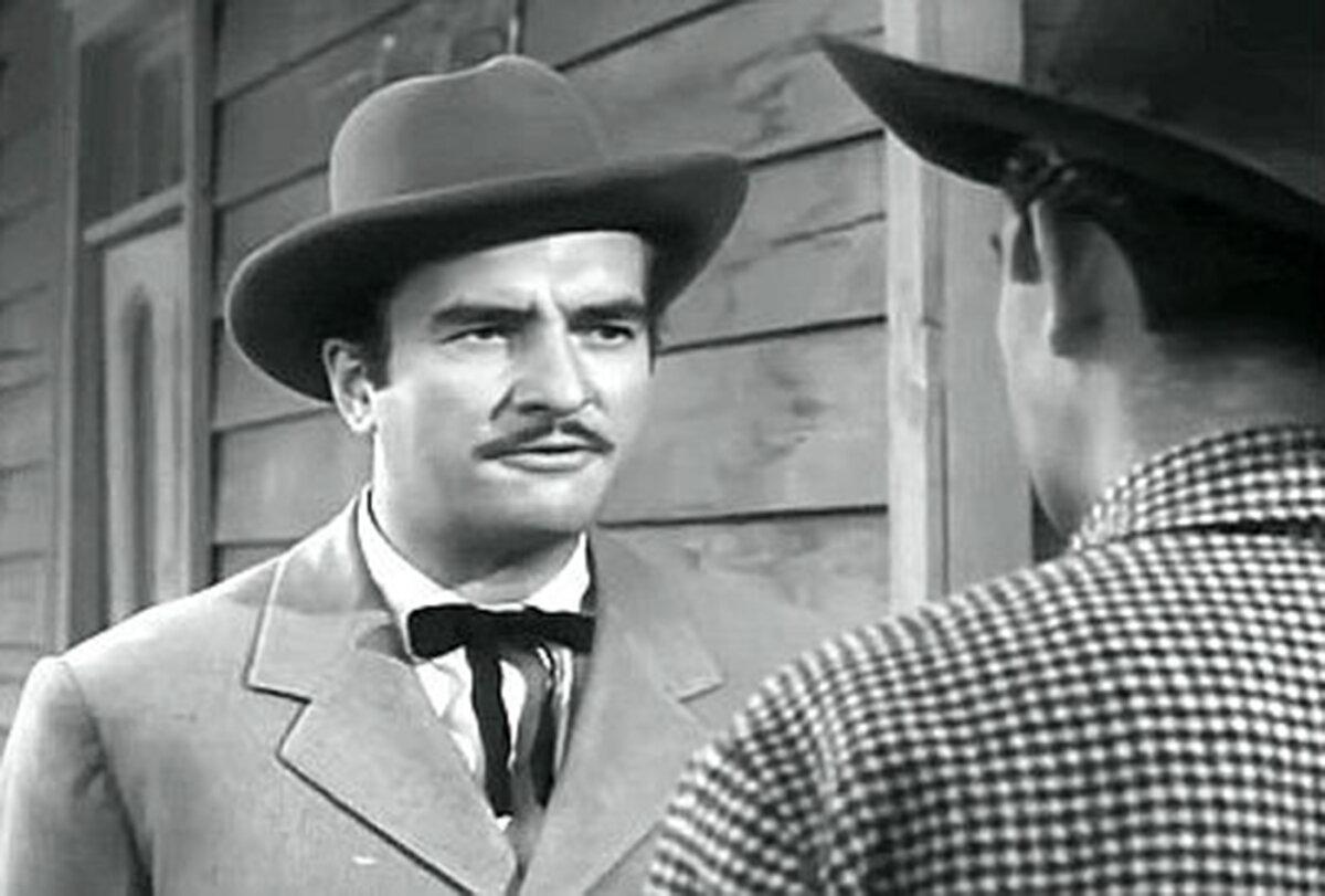 The dastardly Leroy Stanton (Donald Curtis), in “Stampede.” (GJW+)