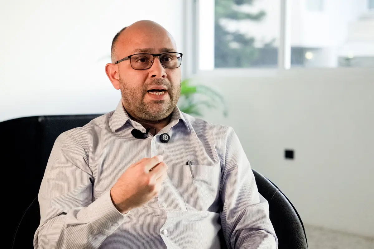 Oscar Murillo, general coordinator of human rights organization PROVEA, said Venezuelans’ desire for deep and genuine political change is alive and growing, in Caracas, Venezuela, on July 7, 2026. (Frederico Vidovix/The Epoch Times)