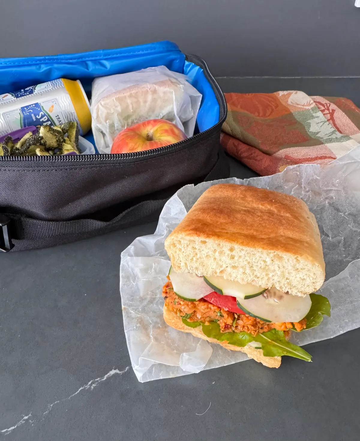 A spicy chickpea spread for a tasty sandwich can be made several days in advance. (JeanMarie Brownson/TCA)