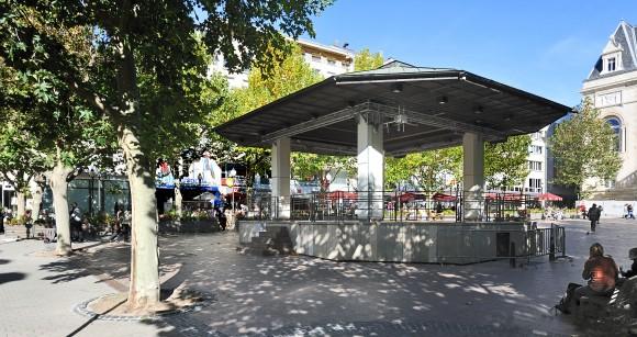 The bandshell at Place D'Armes, Luxembourg's "living room." (Cayambe/Wikipedia)