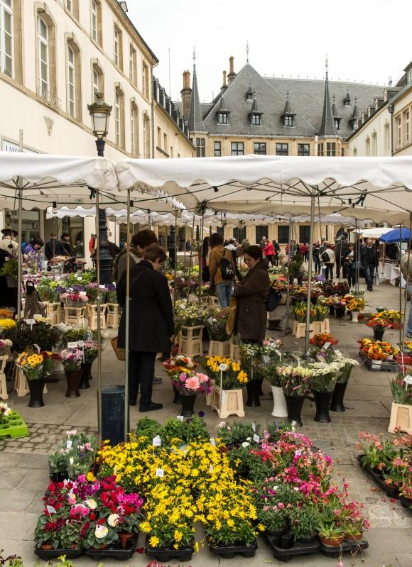 The Saturday market at Place Guillaume II. (Luxembourg for Tourism)