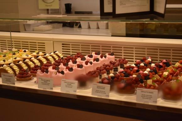 An array of French and local pastries displayed at a patisserie. (Susan Korah)