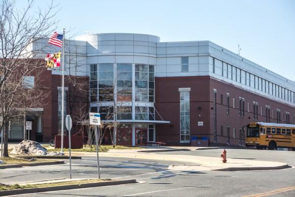 Rockville High School in Rockville, Maryland., on March 22, 2017, where a 14-year-old student was allegedly raped in a bathroom by 18-year-old Henry Sanchez Milian, an illegal immigrant, and 17-year-old Jose Montano. (Benjamin Chasteen/The Epoch Times)