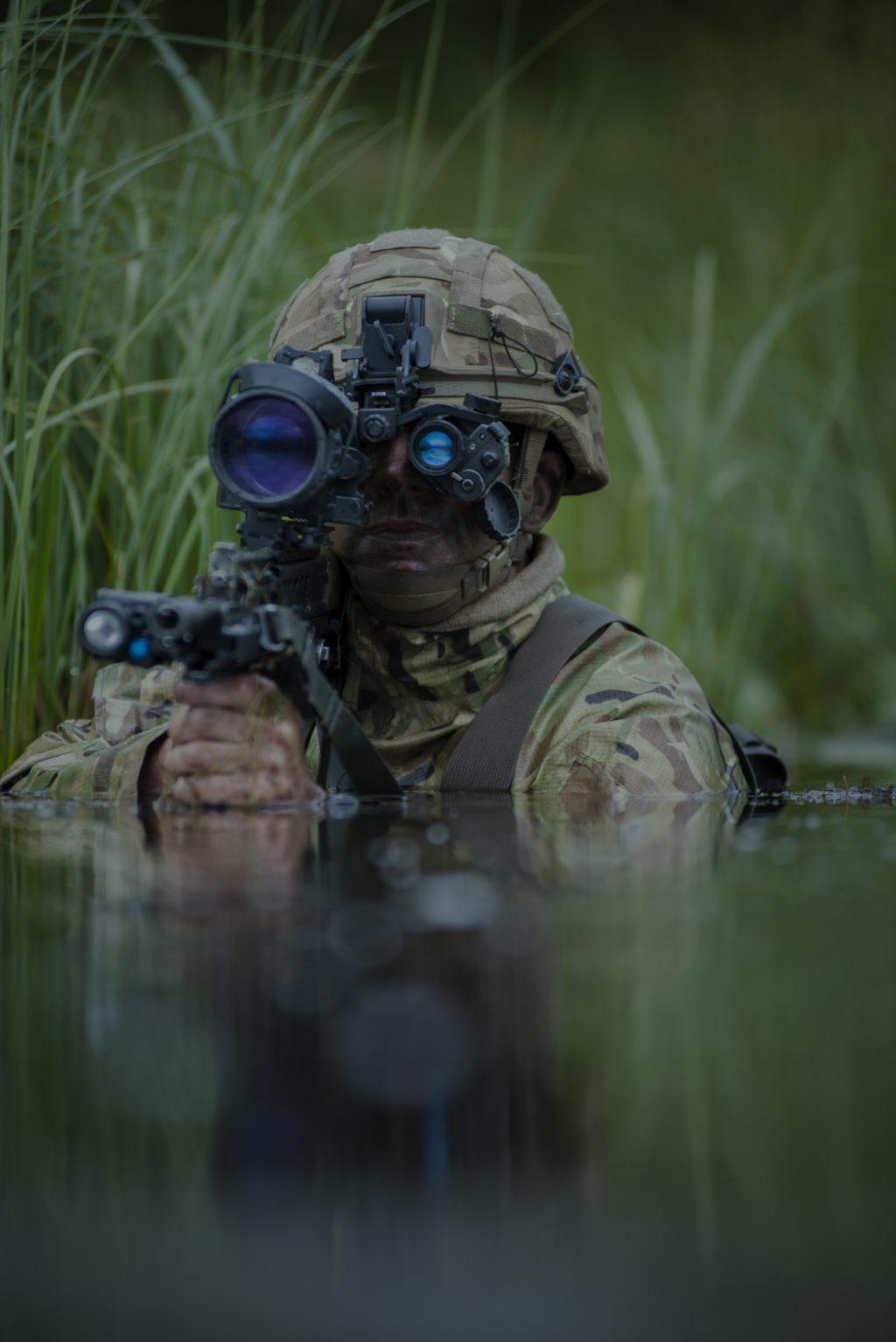 A member of the Royal Regiment of Artillery during a two-week exercise in the UK. (UK Ministry of Defence)
