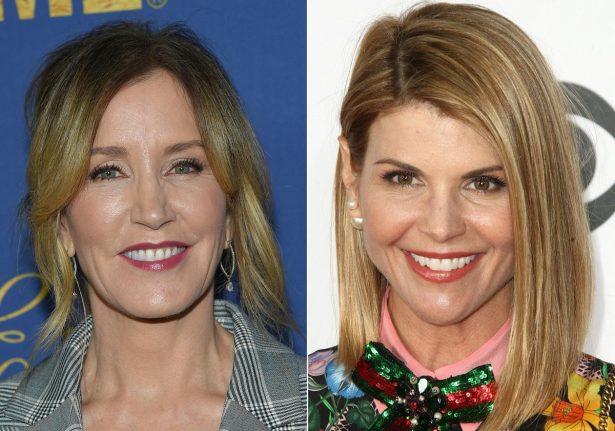 Actresses Lori Loughlin and Felicity Huffman are among 15 people expected to appear in federal court in Boston as part of the college admissions scam, on April 3, 2019. (Lisa O'Connor/AFP/Getty Images)