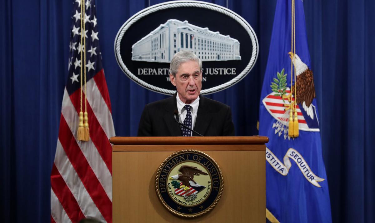 Special Counsel Robert Mueller makes a statement about the Russia investigation at the Justice Department in Washington on May 29, 2019. (Chip Somodevilla/Getty Images)