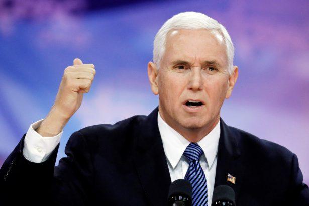 Vice President Mike Pence speaks at the Conservative Political Action Conference (CPAC) annual meeting at National Harbor near Washington, on March 1, 2019. (Yuri Gripas/Reuters)