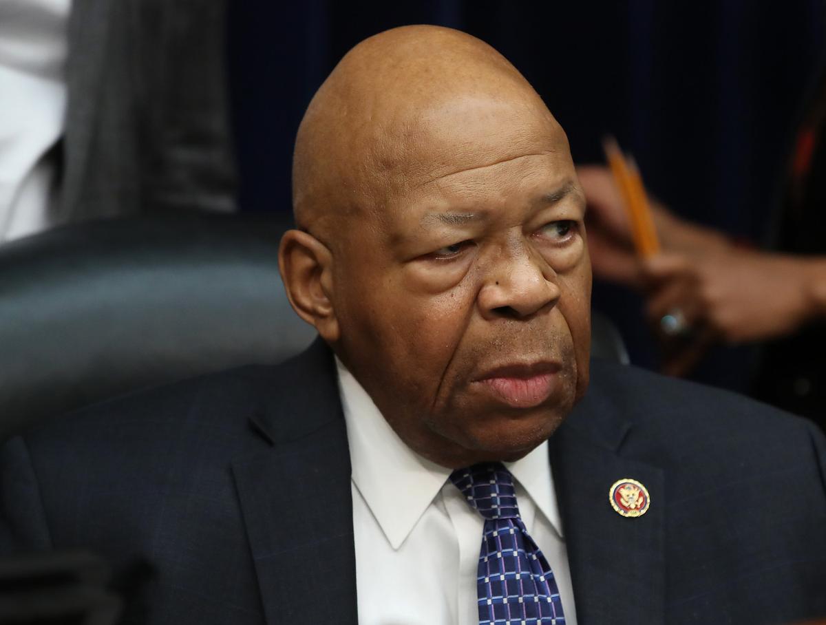 Rep. Elijah Cummings (D-Md.), chairman of the House Committee on Oversight and Reform, who filed the subpoena against Trump's former accounting firm Mazars USA, during a hearing in Washington on March 14, 2019. (Mark Wilson/Getty Images)