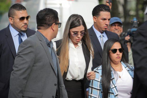 Emma Coronel Aispuro, the wife of Joaquin Guzman, the Mexican drug lord known as "El Chapo," arrives at the Brooklyn Federal Courthouse, for the sentencing of Guzman in the Brooklyn borough of New York on July 17, 201916. (Brendan McDermid/Reuters)
