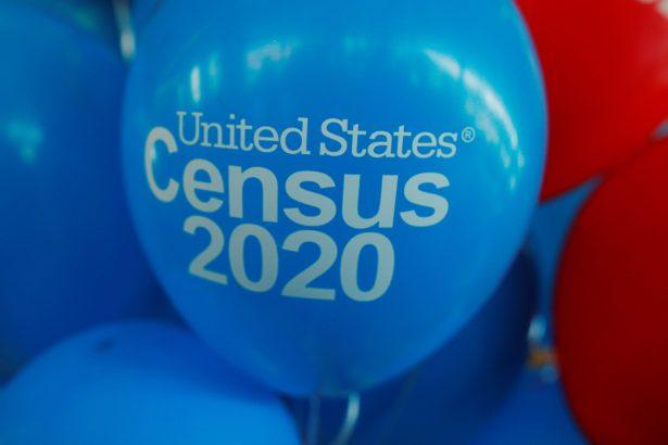 Balloons decorate an event for community activists and local government leaders to mark the one-year-out launch of the 2020 Census efforts in Boston, Mass., on April 1, 2019. (Brian Snyder/Reuters)