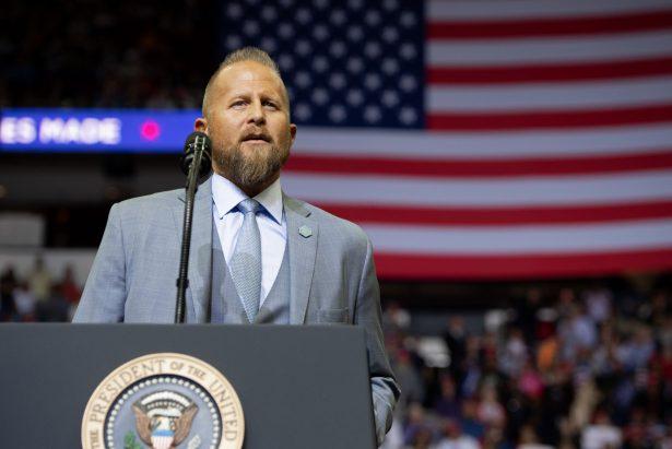 Brad Parscale, campaign manager for President Donald Trump's 2020 reelection campaign, speaks during a campaign rally at the Toyota Center in Houston, Texas on Oct. 22, 2018. (Saul Loeb/AFP/Getty Images)