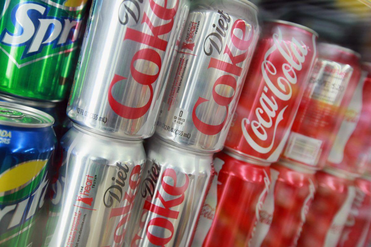 Cans of Diet Coke and Coca-Cola. (Scott Olson/Getty Images)