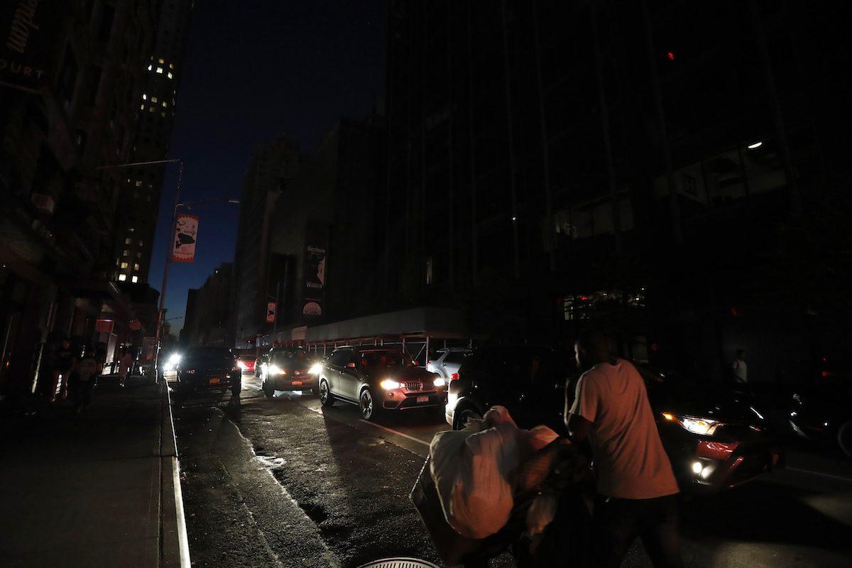 Time Square during a widespread power outage in New York, on July 13, 2019. (Michael Owens/AP Photo)