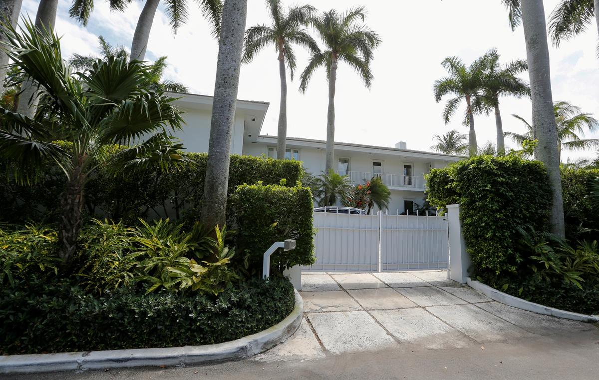 A residence of financier Jeffrey Epstein is shown in Palm Beach, Fla., on March 14, 2014.(Joe Skipper/File Photo via Reuters)