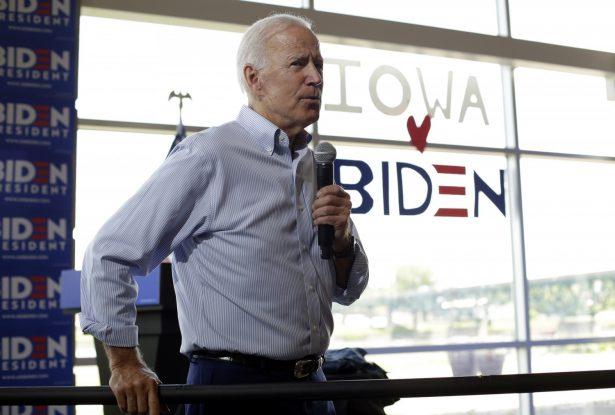 Former vice president and 2020 Democratic presidential candidate Joe Biden speaks during a campaign event in Ottumwa, Iowa on June 11, 2019. (Joshua Lott/Getty Images)