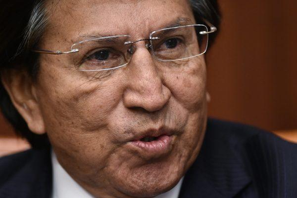 Former president of Peru Alejandro Toledo speaks during a discussion on Venezuela and the OAS at The Center for Strategic and International Studies (CSIS)  in Washington on June 17, 2016. (Mandel Ngan/AFP/Getty Images)