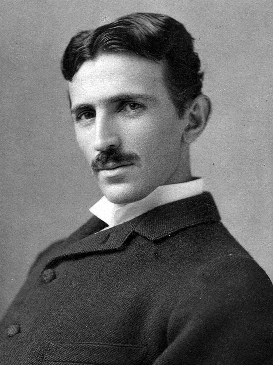 A photograph image of Nikola Tesla (1856-1943) at age 34. (Creative Commons/Wikimedia)