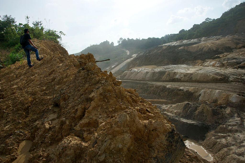 A coal mining area in Samarinda, East Kalimantan, Indonesia, on Nov. 9, 2013. (Bay Ismoyo/AFP/Getty Images)