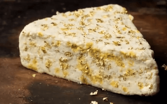 Stilton White Gold Cheese (Screenshot via YouTube/PietroParisiChef)