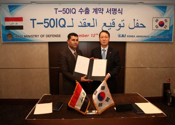 Korea Aerospace Industries and Iraqi government officials signed the agreement in Baghdad. (Korean Defense Industries)