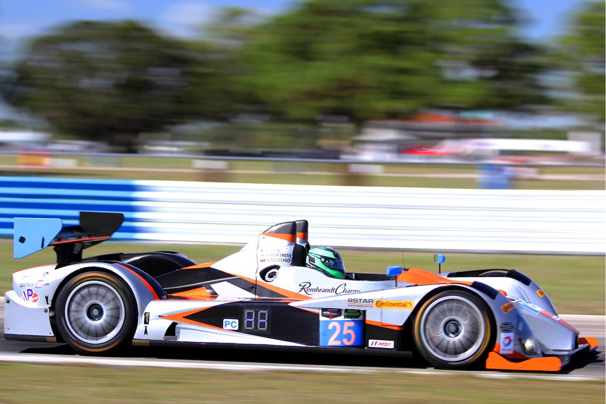 The #25 8Star Oreca was quickest PC in both sessions Thursday and set fastest PC lap of the test, despite spinning off track in both sessions. (Chris Jasurek/Epoch Times)