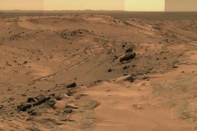A Martian landscape. (NASA)