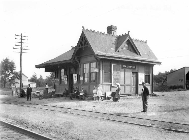 Waldwick Train Station, ca. 1903, in Waldwick, N.J.