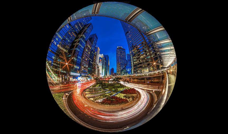 A "fishbowl" view of Hong Kong at night. (CoolBieRe)