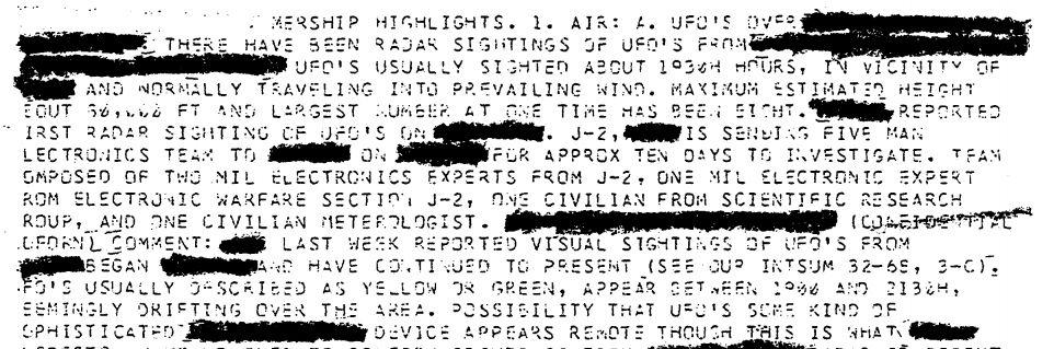 NSA UFO Report