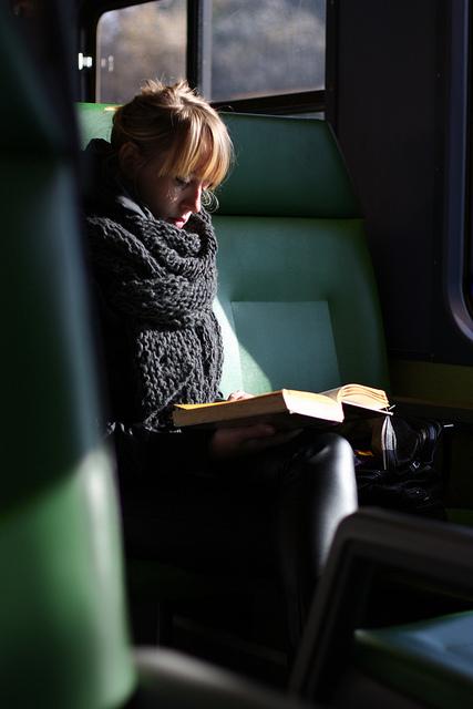On the train. (aliastron/Flickr)