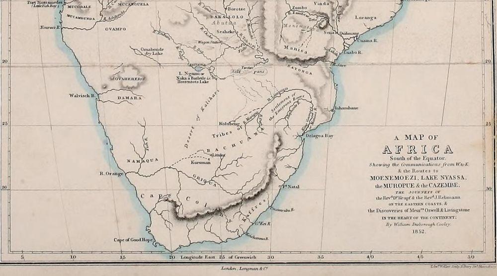 John Arrowsmith's map published in 1852 (MyDestination.com)