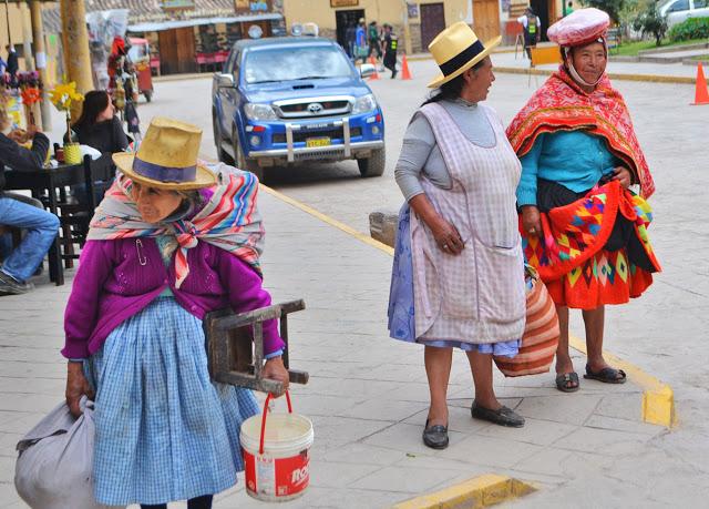 Women wearing traditional clothes, Ollantaytambo, Peru (Adventurous Travels)